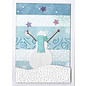 Penny Black Die cutting template: Happy snowman, size: 6.5 x 7 cm