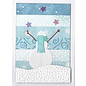 Penny Black Plantilla de troquelado: Happy snowman, tamaño: 6.5 x 7 cm