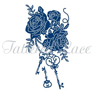 Tattered Lace NIEUW! Snij en embossmal / Sjabloon: The Keys To Your Heart