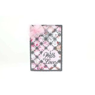 Tattered Lace NY! Punch Template: Trellis Background