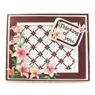 Tattered Lace NY! Punch Template: Trellis Background