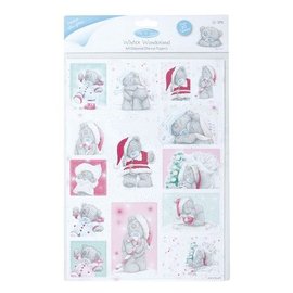 A4 Glittered Die Cut Toppers (2PK) - Winter Wonderland (Sugar Frosting)