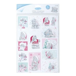 A4 Glittered Die Cut Toppers (2PK) - Winter Wonderland (Suikergarnituur)