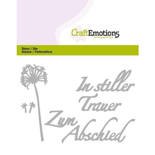 Tattered Lace Stanzschablone: Tekst - In Silent Mourning (DE) Tattered Lace Stanzschablone: Tekst - In Silent Mourning (DE)