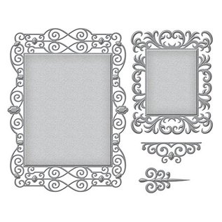 Spellbinders und Rayher plantilla y plantillas de corte y relieve: Iron Nestabilities Romance (S5-285)