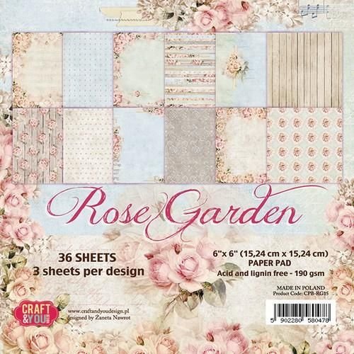 Karten und Scrapbooking Papier, Papier blöcke Papierblock, Rose Garden, 15,24 x 15,24 cm Karten und Scrapbooking Papier, Papier blöcke Papierblock, Rose Garden, 15,24 x 15,24 cm