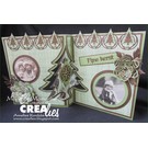 Crealies und CraftEmotions Klipp Stencils, Crealies Lav et kort