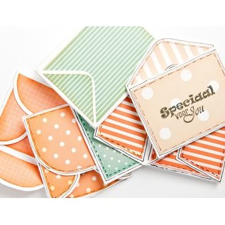 Marianne Design Kort og scrapbooking Papir, prikker og striper, 30,5 x 30,5 cm