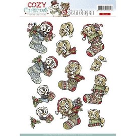 Bilder, 3D Bilder und ausgestanzte Teile usw... pre-cut 3D sheet, Christmas motives