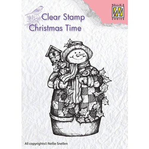 Stempel / Stamp: Transparent Kaarten maken met Stempel motief, banner: Sneeuwpop Stempel / Stamp: Transparent Kaarten maken met Stempel motief, banner: Sneeuwpop