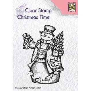 Stempel / Stamp: Transparent Frimærke motiv, banner: Snemand