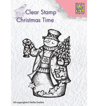 Wonderbaarlijk Kaarten maken mit Stempel motief, transparant: sneeuwpop, 48x68mm MG-29