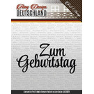 AMY DESIGN Motif de timbre, bannière: texte allemand "Anniversaire"