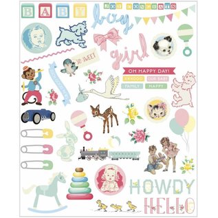 Vintage, Nostalgia und Shabby Shic Baby Embellishments, 96 parts!