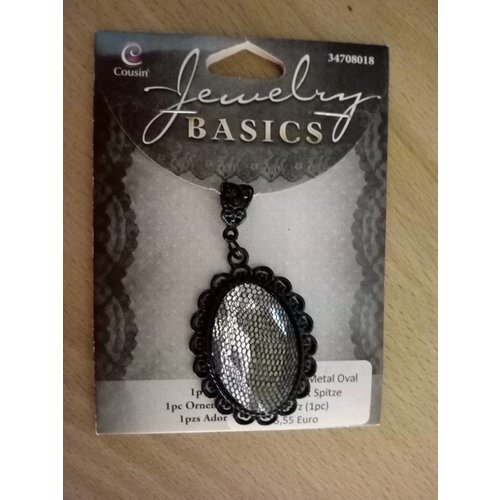 Vintage, Nostalgia und Shabby Shic nostalgische Charm Metal Oval in Schwarz Vintage, Nostalgia und Shabby Shic nostalgische Charm Metal Oval in Schwarz