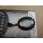 Vintage, Nostalgia und Shabby Shic Nostalgic Charm Metal Oval en negro