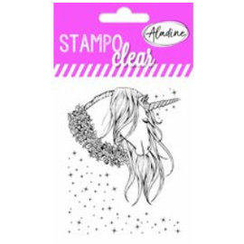 ALADINE Stamp stamp motif, Transparent: Aladine Unicorn