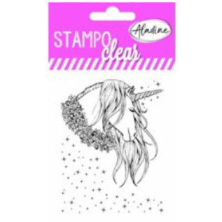 ALADINE Stamp stamp motif, Transparent: Aladine Unicorn