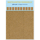 REDDY 10 Blatt! Bastelkarton Mikrowelle, 230g./qm, Format A4, glitter gold