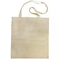 Textil Baumwoll-Tasche mit langen Henkeln,  beige