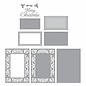 Spellbinders und Rayher Stencil, Spellbinders Snowflake Toppers and Borders - Copy