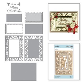 Spellbinders und Rayher cutting and emboss die: Spellbinders Snowflake Toppers and Borders - Copy