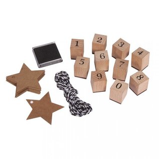 Spellbinders und Rayher Stempel set nummers 0-9