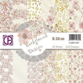 Blocco di carta, carta di design, 24 fogli, 15,2 x 15,2 cm, 170 g