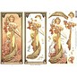 Bilder, 3D Bilder und ausgestanzte Teile usw... Jugendstil, 2 Stanzbögen - Limited!