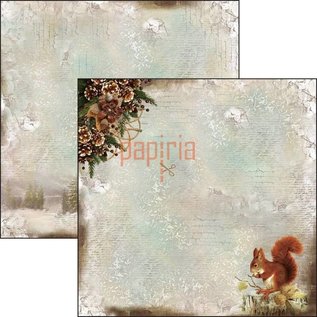 Designer Papier Scrapbooking: 30,5 x 30,5 cm Papier Nieuw! Ontwerperpapier, aan beide zijden bedrukt, The Sound of Winter