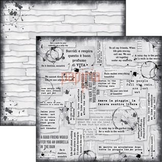 Designer Papier Scrapbooking: 30,5 x 30,5 cm Papier Scrapbooking en kaartenpapier, Lovin in the Rain (productvideo in de creatieve blog in de rechterbovenhoek)