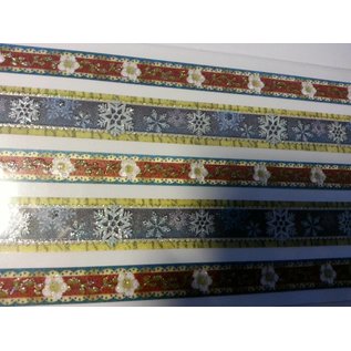 Embellishments / Verzierungen Sticker glitter cloth borders self-adhesive