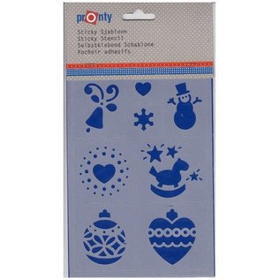 Pronty self-adhesive art template, christmas