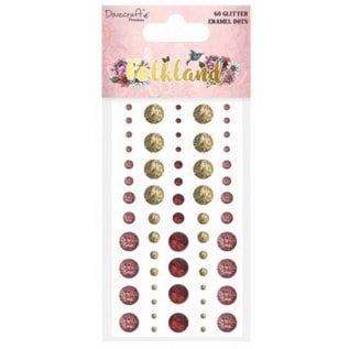 Embellishments / Verzierungen 60 perline adesive glitterate