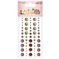 Embellishments / Verzierungen 60 perles adhésives scintillantes