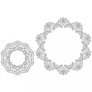 Spellbinders und Rayher Modelli di cutter, 2 Doily Filigrane