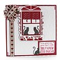 Tonic Studio´s Punching templates: Decorative window with dogs and ornaments