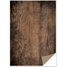 REDDY 1 sheet card box with wood look, wooden board, dark brown