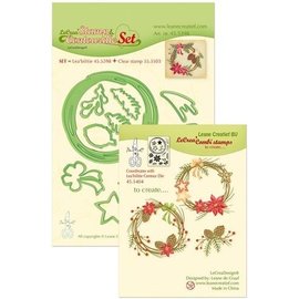 Leane Creatief - Lea'bilities und By Lene Stempel og stansemaler SET: Krans