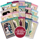 Hunkydory Luxus Sets & Sandy Designs 40 Whopper Topper PaperPad , Luxus Deco Delight! You can make a minimum of 40 cards!