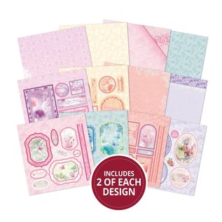 Hunkydory Luxus Sets & Sandy Designs Prachtig papierblok, 20x 20 cm, 24 vellen, 220 g / m2