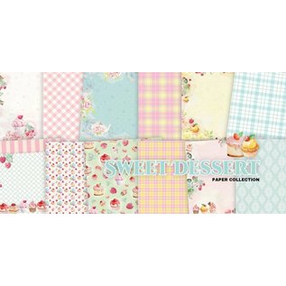 Karten und Scrapbooking Papier, Papier blöcke Paper block, 30.5 x 30.5 cm, sweet dessert