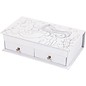 Kinder Bastelsets / Kids Craft Kits 1 jewelery box, size 18x10,5 cm, H 5 cm, white