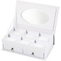 Kinder Bastelsets / Kids Craft Kits 1 caja de joyas, tamaño 18x10,5 cm, H 5 cm, blanco