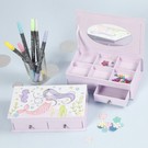 Kinder Bastelsets / Kids Craft Kits 1 Schmuckkasten, Größe 18x10,5 cm, H 5 cm, Weiß