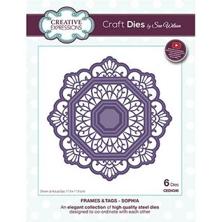 CREATIVE EXPRESSIONS und COUTURE CREATIONS Punching and embossing templates: Filigree decorative frames