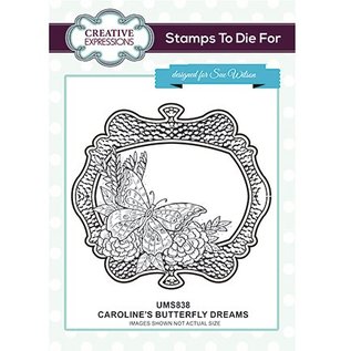 CREATIVE EXPRESSIONS und COUTURE CREATIONS Gummistempel: Caroline's Butterfly Dreams