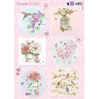 Marianne Design Bilder, Romantic Dreams - Pink, Basteln mit Papier, Scrapbook, karten gestalten