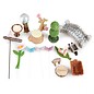 BASTELSETS / CRAFT KITS Mini Garten Set,  Polyresin. Zur Gestaltung in Pflanzenkübel als Garten und Balkon Dekoration!