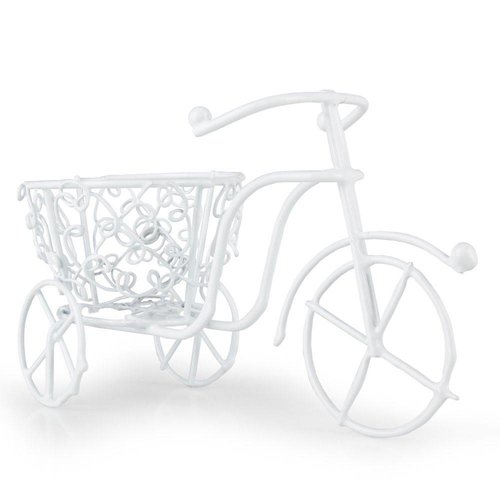 BASTELSETS / CRAFT KITS Minituin, handgemaakte fietsdraad, 10 x 7 cm, wit BASTELSETS / CRAFT KITS Minituin, handgemaakte fietsdraad, 10 x 7 cm, wit